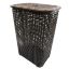 Picture of Tall Woven Laundry Basket with Cover (Matte Gray)