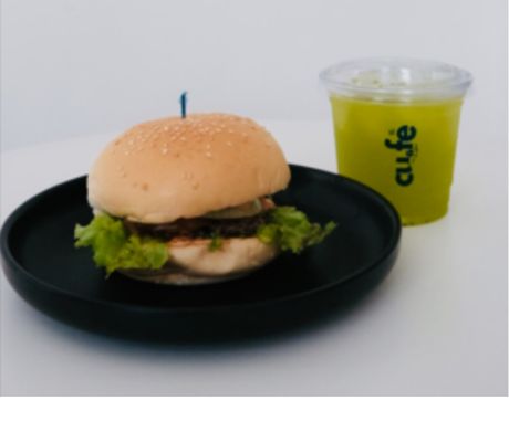 Picture of Cu.Fe Burger with Fruit Tea