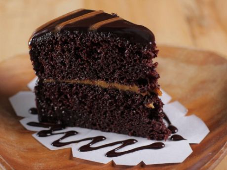 Slice of Chocolate Cake