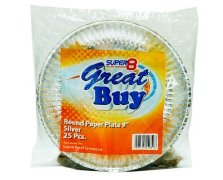 Picture of Great Buy Silver Paper Plate 25s