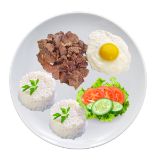 Tapa with rice and egg