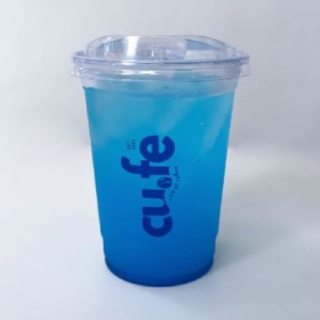 Blue ocean fruit soda