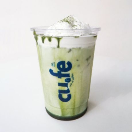 matcha cream latte