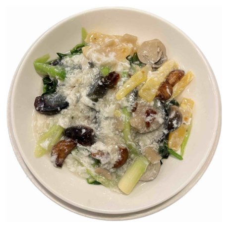 Picture of Spinach with 3 Kinds of Egg Sauce