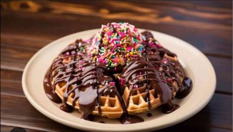 Picture of Candies, Marshmallow, Nutella Waffle