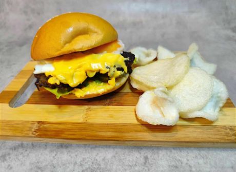 Breakfast burger