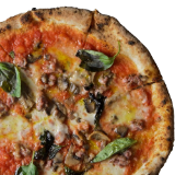 Margherita al Salsccia e Funghi