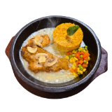 Sizzling Vietnamese Cobbler w Creamy Mushroom Sauce