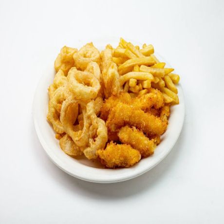 Frito Trio French fries, onion rings, cheese sticks