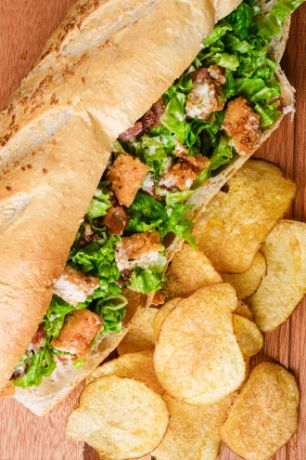 Picture of Crispy Chicken Caesar Salad Sandwich