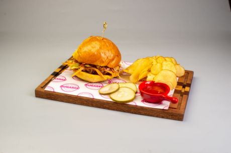 Picture of Smoked Pulled Pork Sandwich with Carolina Slaw