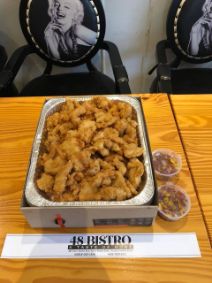 Breaded Fish Fillet w/ Mango Salsa