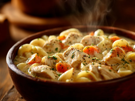 Picture of Creamy Chicken Macaroni Soup