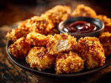 Picture of Chicken Poppers with BBQ Sauce