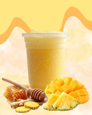 TropiKool Zing Shake (Pineapple Mango + Honey Ginger)