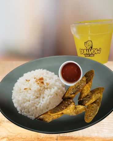 Picture of Chinese Quekiam Rice Meal with 8oz Fruit Juice